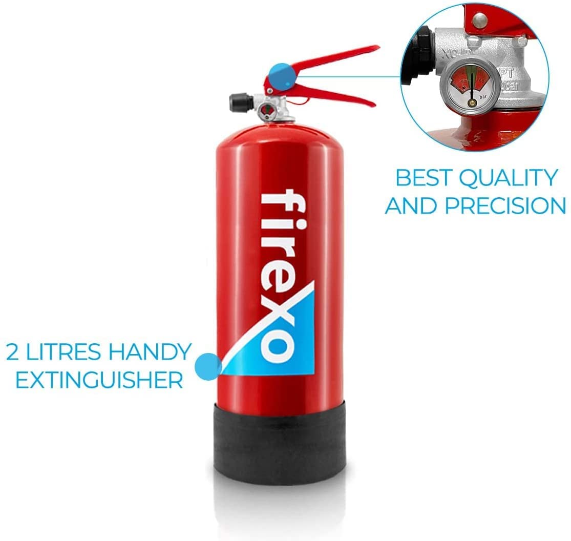 Buy Firexo 2 Litre ALL FIRES Extinguisher, 2 Litre Fire Extinguishers