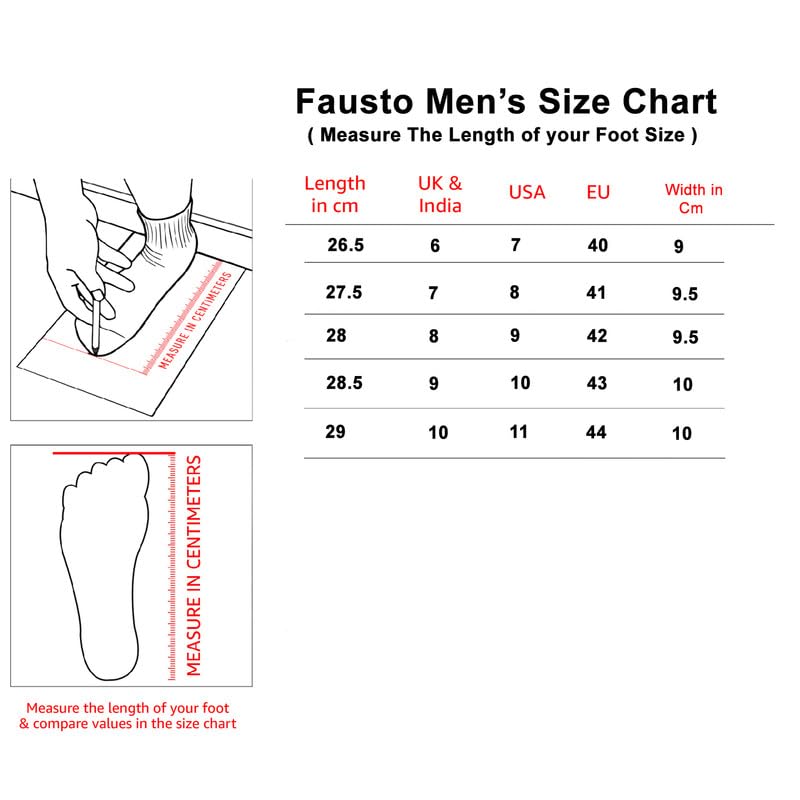 Image of FAUSTO Men's Breathable Sport Shoes|KPU Upper and Anti-Skid Bounce Back Phylon Sole|Athleisure Running Shoes|Lace Up Walking Shoes|Gym Shoes