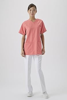 aore 医療スクラブ【未使用】カラー:ピンク Amazon.co.jp: 医療用ユニフォーム オンワード 女性用スクラブ