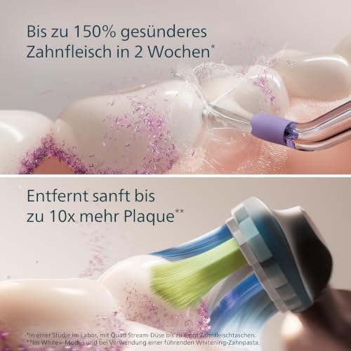 Philips Sonicare kabellose Power Flosser Munddusche und DiamondClean 9000 elektrische Zahnbürste – Saubere Zähne… – Ansicht 3