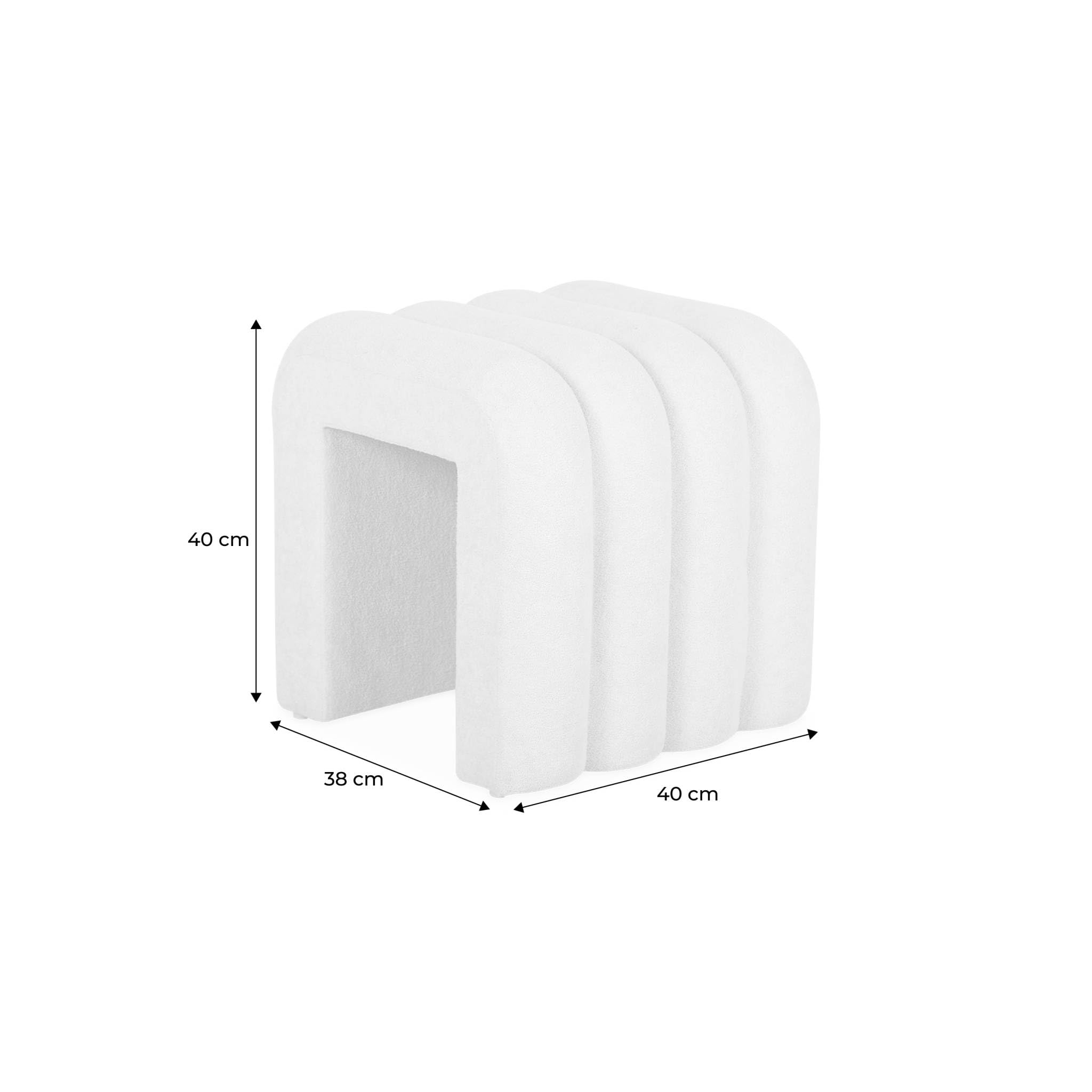 sweeek - Set de 2 poufs contemporains en Tissu vvert