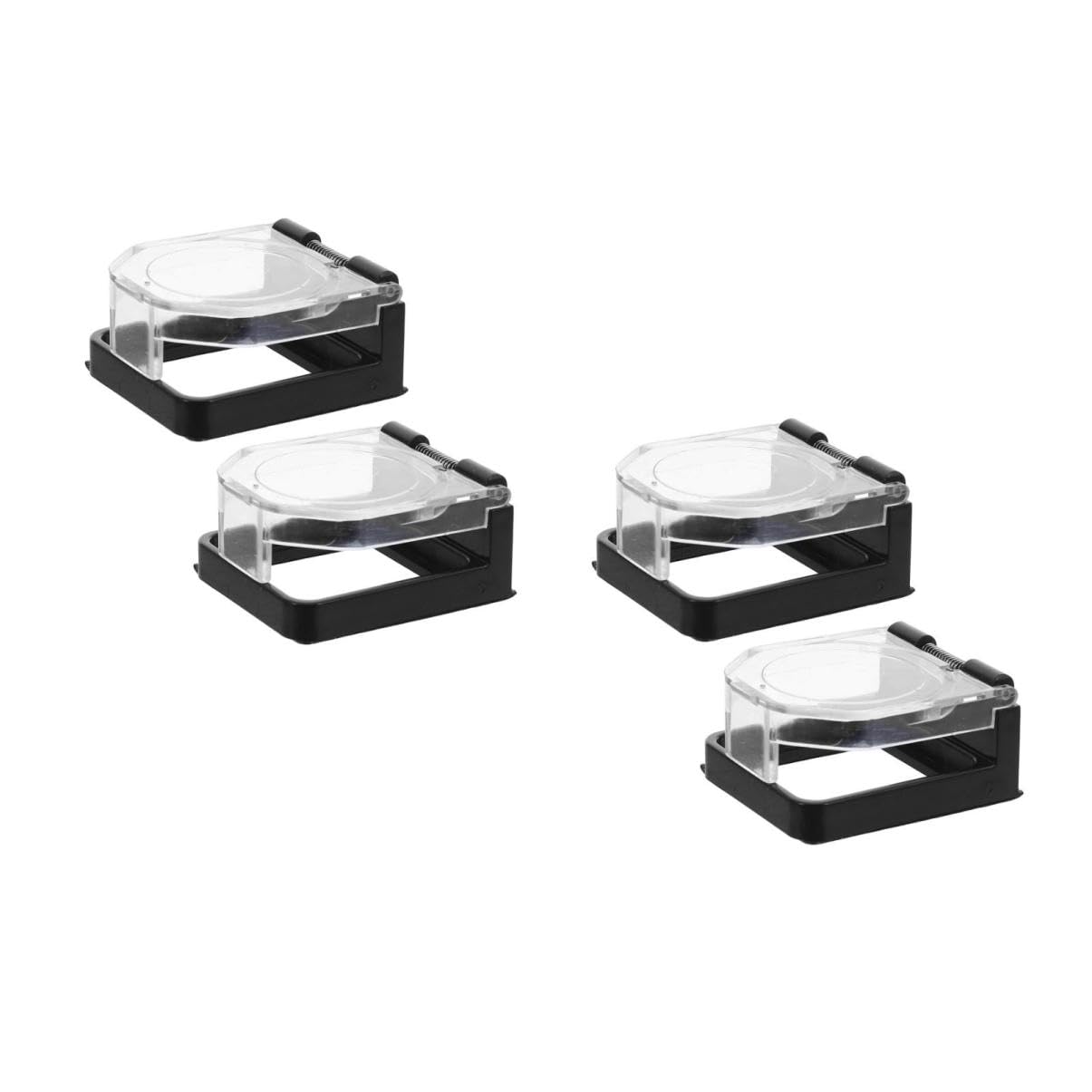 Cubiertas de botón de arranque PRETYZOOM transparentes de seguridad 8