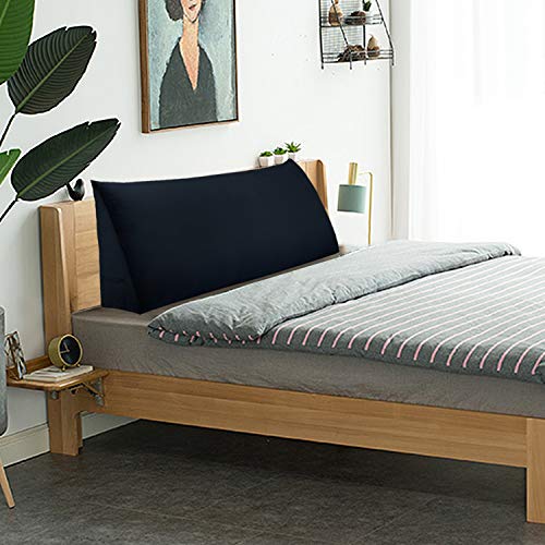 Bncktrd College Dorm Room Headboard Pillow Twin Xl Bed Wedge Bolsters Back Support Backrest Cushion For Reading Working Sitting On Bed Daybed Couch Bunk Bed Rest Pillow Velvet Black #TOP4