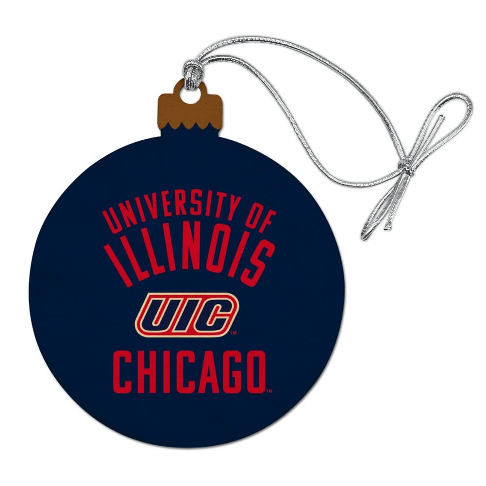GRAPHICS & MORE UIC Flames Wood Christmas Tree Holiday Ornament