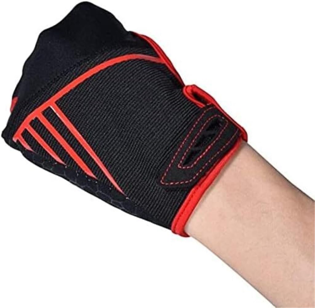 Guantes de Ciclismo Guantes para Hombres Salvaje Camping Pesca Caza Guante 3 Dedos Antideslizante Transpirable Guantes Deportivos (Color : Black, Size : Large)