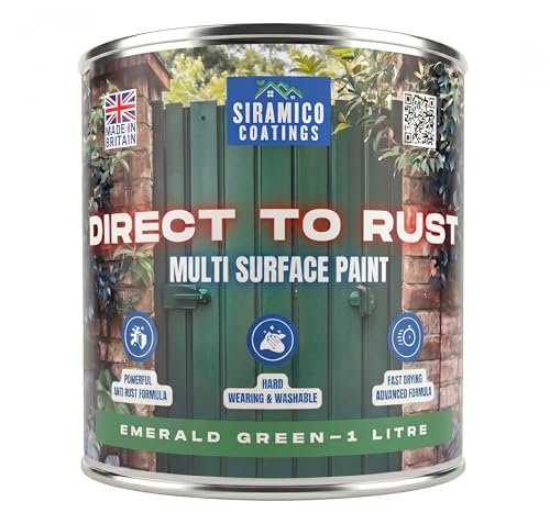 SIRAMICO COATINGS - DIRECT TO RUST - SATIN (EMERALD GREEN (RAL 6001))