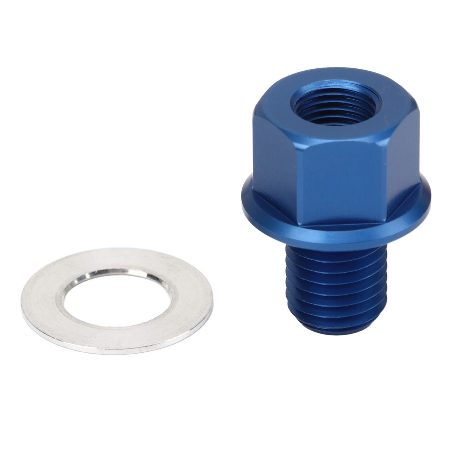 Termometro per Moto, 4 in 1 Indicatore di Tensione Tempo Temperatura Olio Acqua Display Digitale LCD DC12V Universale per Moto (M12*1.5)