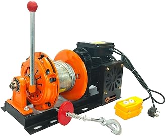 VZ-EW-800 KG 50Mtr Heavy Duty Electric Winch Wire Hanging Crane Wire rope dia. 5mm 220V (400-800kg) 2200W