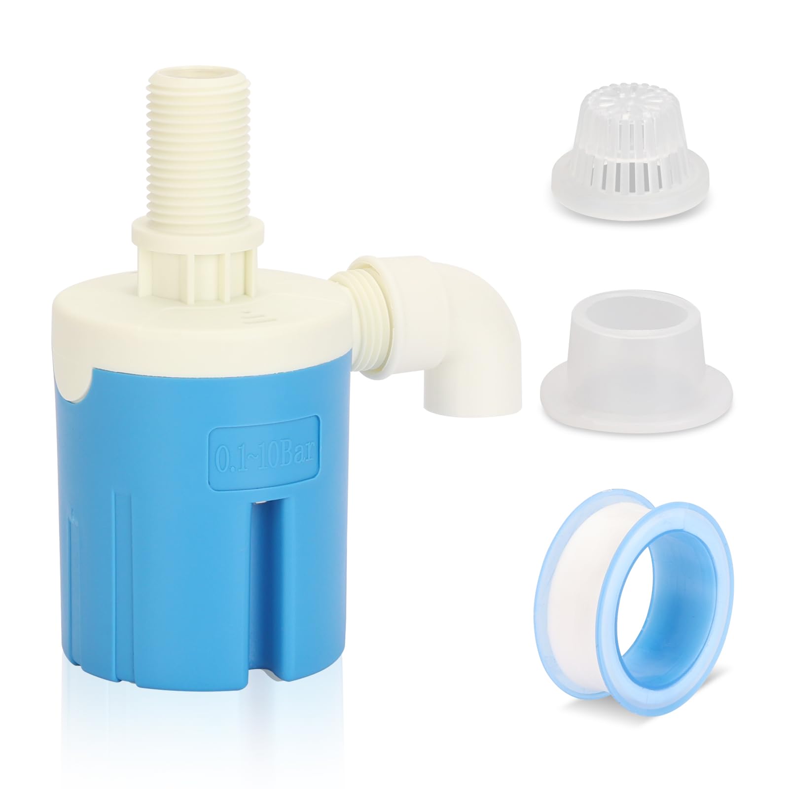 Photo 1 of 1/2" Top Inlet Plastic Float Valve, Automatic Water Control Float Valve Suitable for Water Tank, Pool, Animal Trough, Aquarium