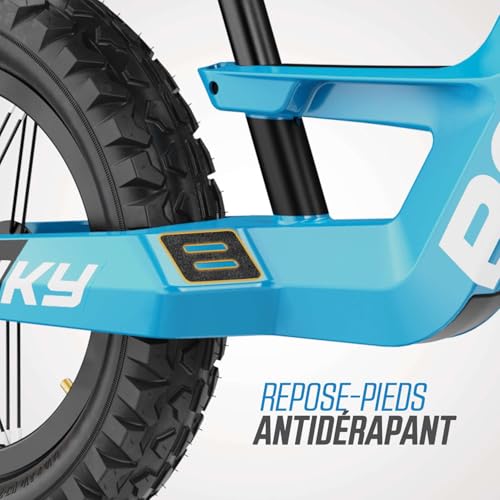 Berg Biky Cross Blau Laufrad mit Handbremse ab 2 Jahre, Luftreifen, Leichtes Magnesiumrahmen, Rutschfahrzeug 12 Zoll