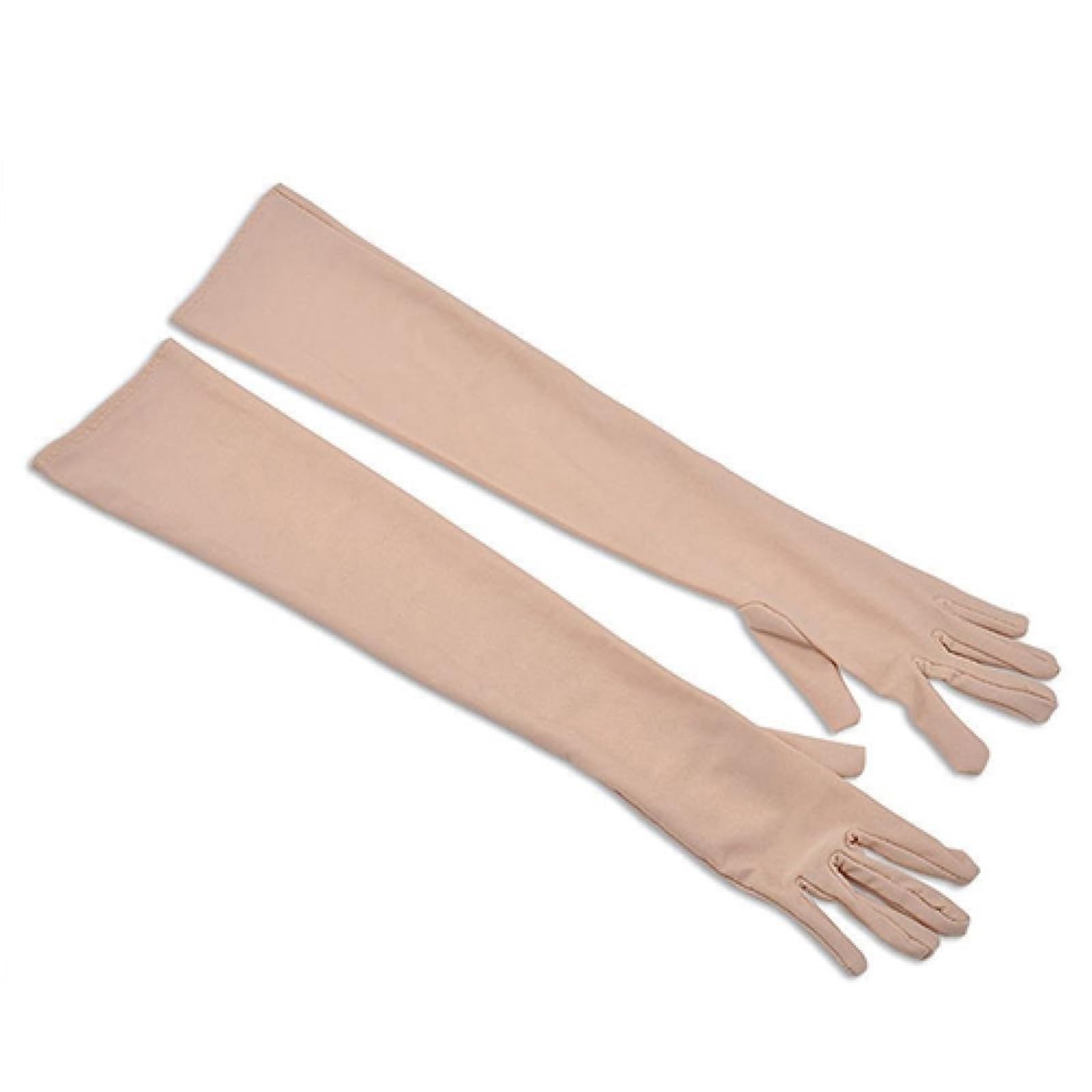 2 paia di guanti formali da sera for feste donna, a dita lunghe in raso tinta unita for attività eventi Per Le Donne