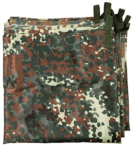 MFH Mehrzweckplane, Tarp Extrem, ca. 300 x 300 cm (Flecktarn)