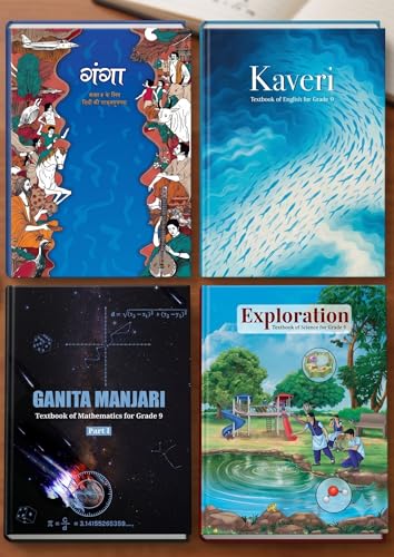 Image of NCERT CLASS 9 COMBO PACK OF 4 BOOK KAVERI, GANGA, EXPLORATION (Science), GANITA MANJARI PART - 1 ENG MED 2026-2027 EDITION