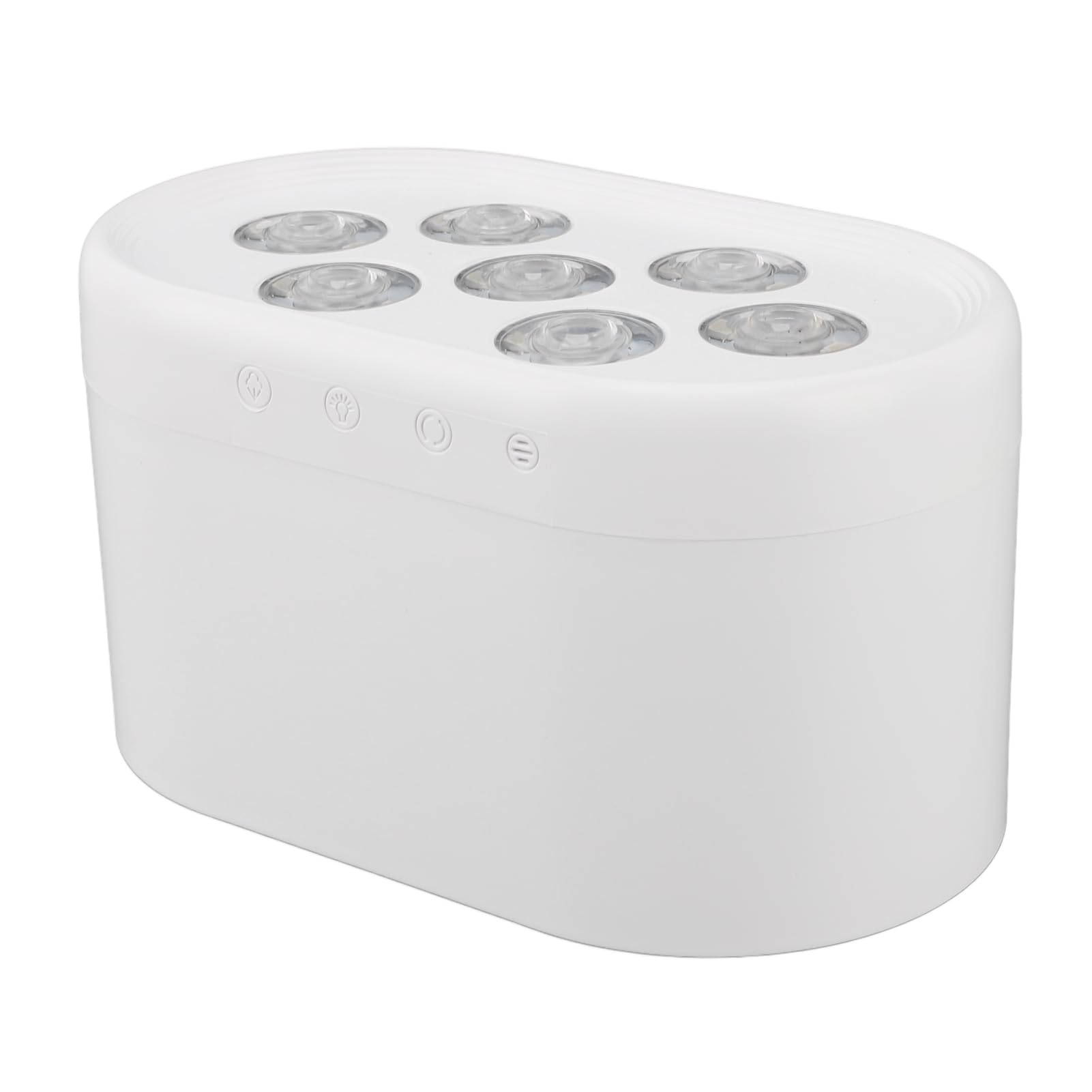 Difusor de aceite esencial humidificador luces dinámicas diseño multifuncional para el hogar (blanco)