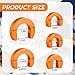 10 Pieces Disconnect Clips Fitting Slip Removal Tools Push-fit Disconnect Tools for Easily Removing Push-fit Fitting (1/4 Inch, 3/8 Inch, 1/2 Inch, 3/4 Inch, 1 Inch, Orange)