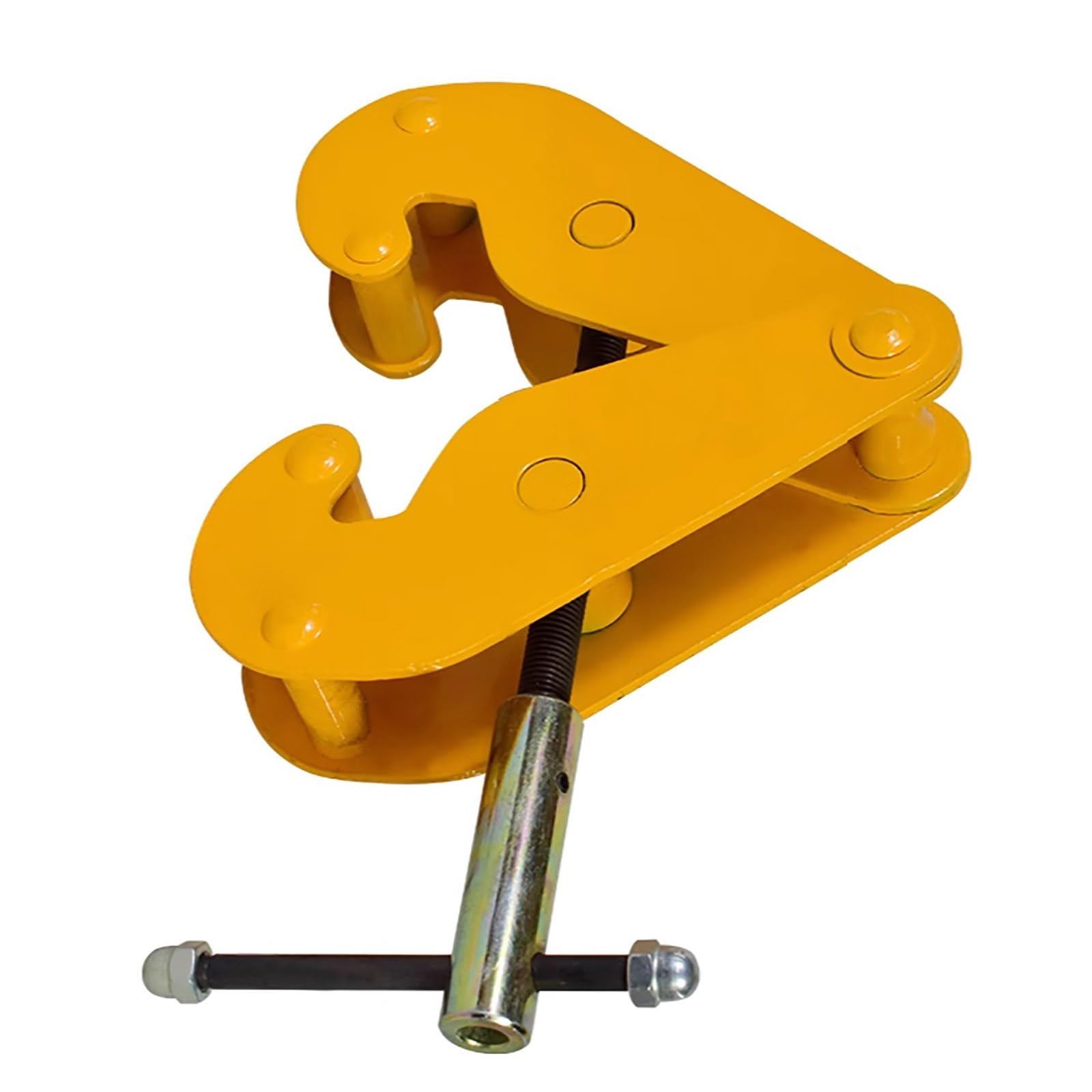 YushenFu 1/2/3/5/10 Ton Heavy Duty I-Beam Clamp, Thickened Alloy Steel Lifting Clamp, Opening Adjustable Vertical Lifting Tongs For Lifting And Handling(Size:1T)