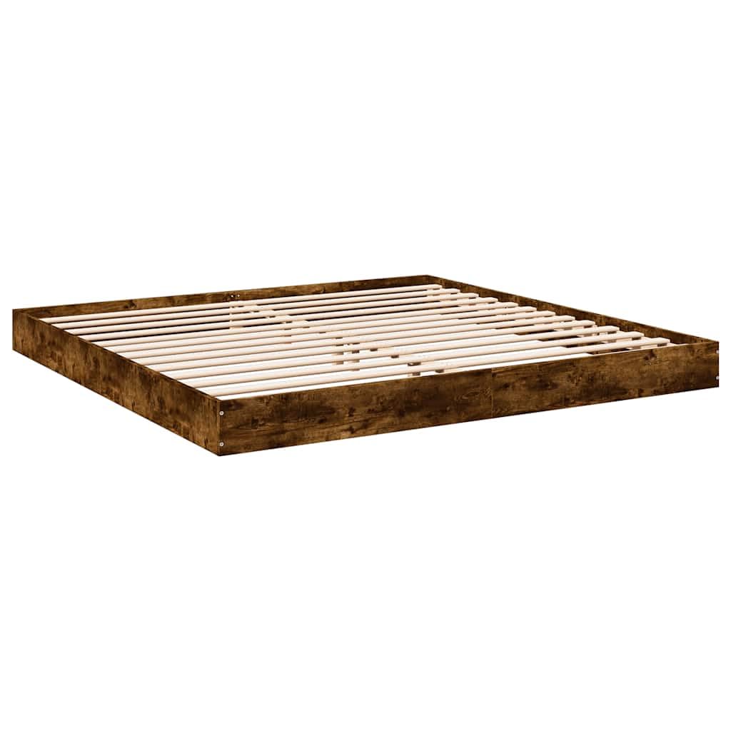 vidaXL Giroletto Rovere Fumo 180x200 cm in Legno Multistrato