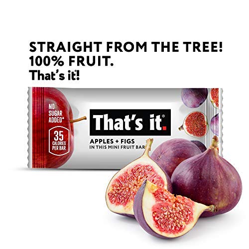 That's it. Mini's-Variety Pack 100% Natural Fruit Bar, High Fiber Vegan, Gluten Free Healthy Snack, Paleo for Children, Adults, Non GMO No Added Sugar, No Preservatives (Mango 5 Pack, Fig 5 Pack)