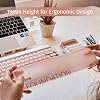 LOFREE DOT Foundation Mechanical Keyboard with Jelly Palm Rest, 75% Rechargeable Hot-swappable Keyboards with 3 Types Connection for Windows, Mac OS/Pink GATERON Baby Racoon Switches
