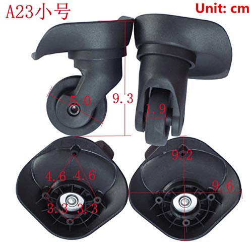 Trunk Wheels,Luggage Wheels Replacement, 360 Degree Swivel Luggage Mute Wheel Suitcase Replacement Repair Wheels Parts Spinner (A23S#)2