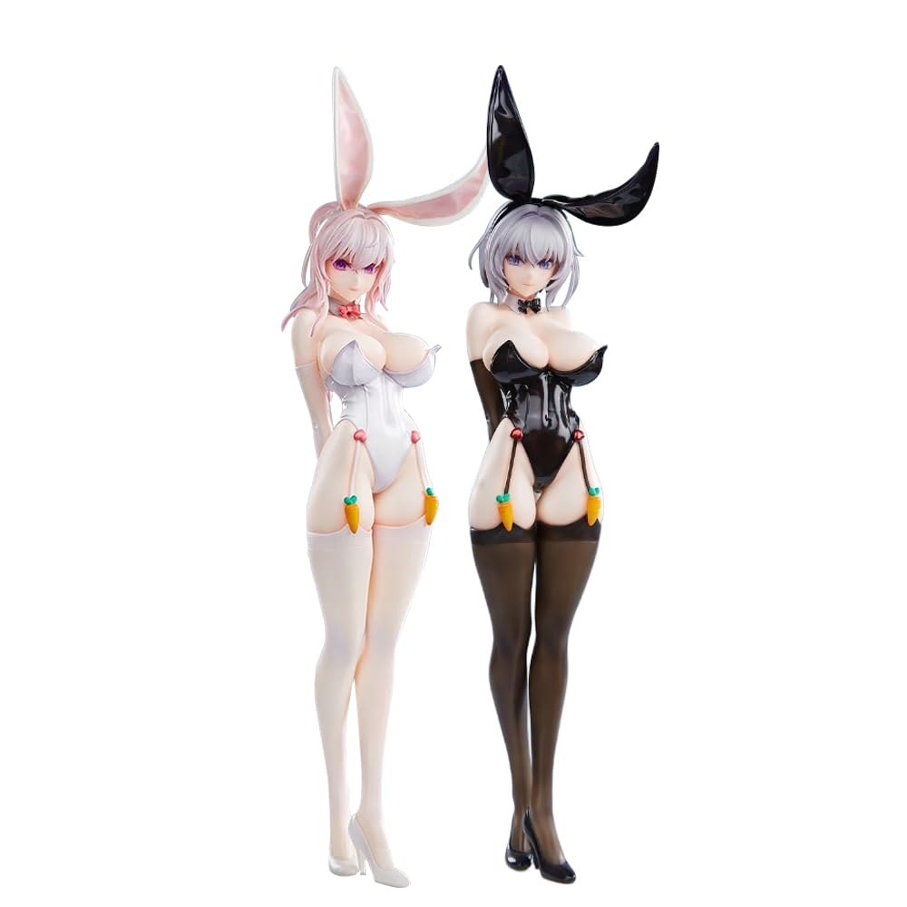 Zhongkaihua Bunny Girls Black Figure 34CM Anime Illustration 1/6 Scale PVC Action Figure Model Ornament Home Decoration Birthday Gift for Anime Fans