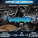Smof RCA Ground Loop Isolator, Designed for Audio Signal Noise Cancellation, Portable and Light Weight, Amplifier Noise Filter for Car Audio/Home Audio System, with 3.5mm Audio Adapter Cable(Black)