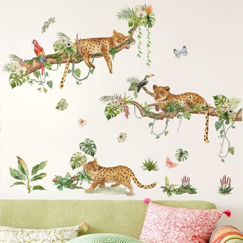 Vinilo Decorativo de Leopardo Grande para Pared miniatura 2