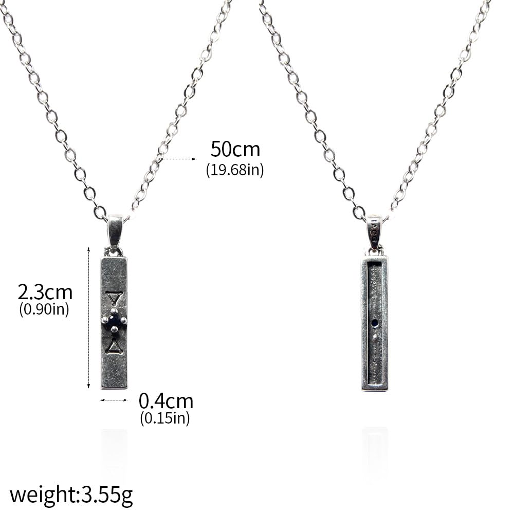 8 Collana GojoSatorus, Argento Elegante Ciondolo Necklace, GojoSatorus Figure Cosplay Accessori Gioielli