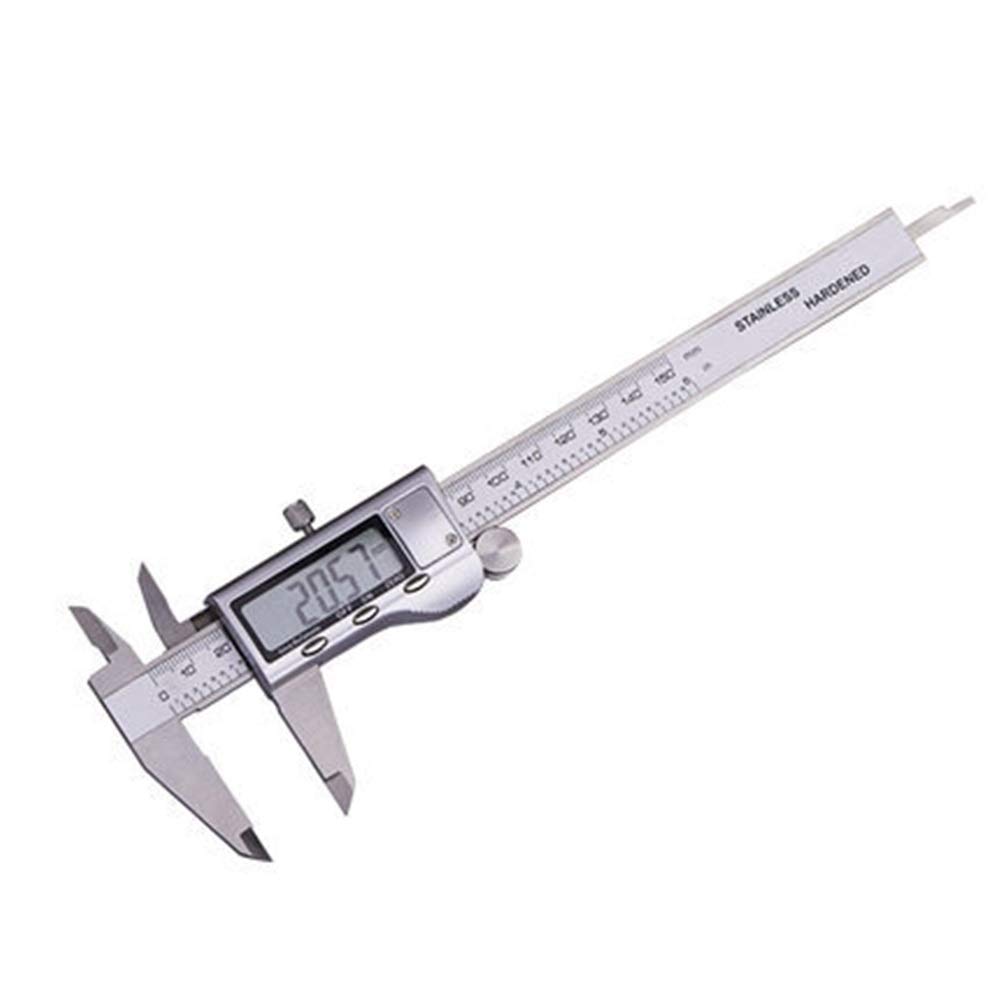 Suwmiarka Cyfrowa Elektroniczna Suwmiarka Cyfrowa 0-150 Mm Metalowa Stal Nierdzewna Elektroniczna Do Użytku Domowego I Przemysłowego,White-150mm