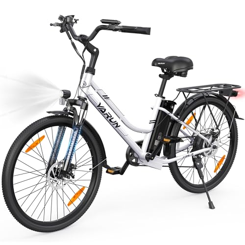 Varun Bicicleta Electrica, 26 Bici Electrica Adultos Con 48v Li-Battery, 250w Motor, Bicicleta Eléctrica Hombre Y Mujer Con Pedal Assist, Pantalla Lcd, 5 Modos, 7 Velocidades, Kilometraje De 80km Varun Bicicleta Electrica, 26 Bici Electrica Adultos Con 48v Li-Battery, 250w Motor, Bicicleta Eléctrica Hombre Y Mujer Con Pedal Assist, Pantalla Lcd, 5 Modos, 7 Velocidades, Kilometraje De 80km
