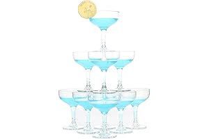 18 Count 5oz Acrylic Martini Glasses for Centerpieces