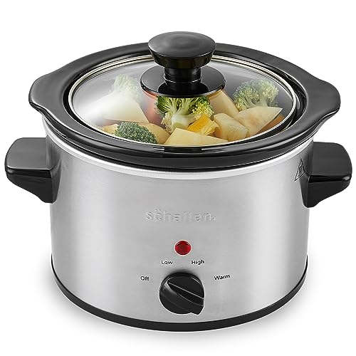 Schallen Stainless Steel Stew and Stir Slow Cooker Cooking...