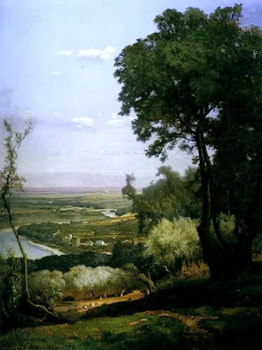 Cuadro decorativo para pared de Perugia: lienzo vintage de George Inness para salón y dormitorio