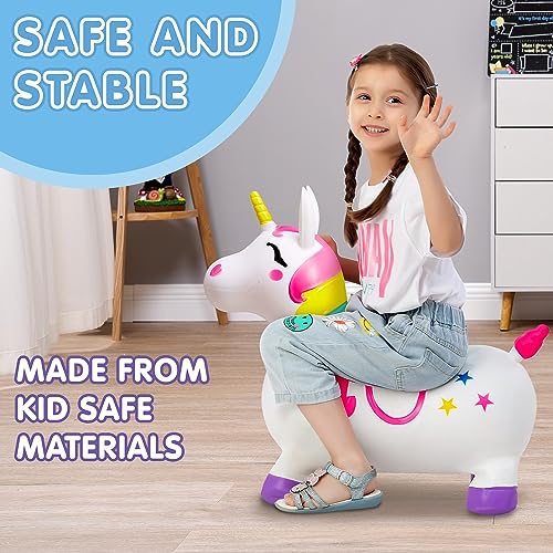 Joyin 11756 Bouncy Unicorn Horse, Kids Ride On Bouncer, Toddler Girl Bouncing Animal Hopper thumb #2