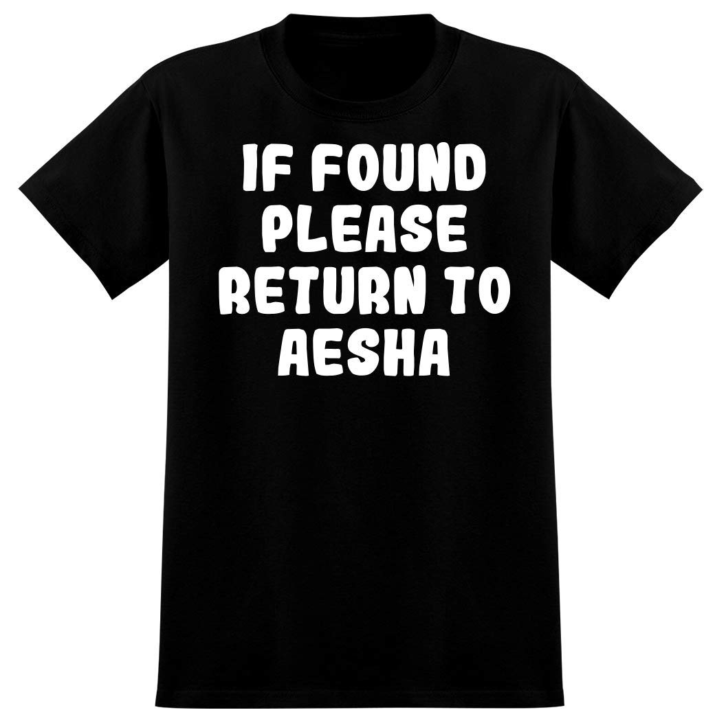 If Found Please Return To Aesha - Men's Graphic Tee