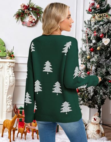 Image of Women's Pullover Sweaters Cute Multi-Hearts Knitted Casual Sweater