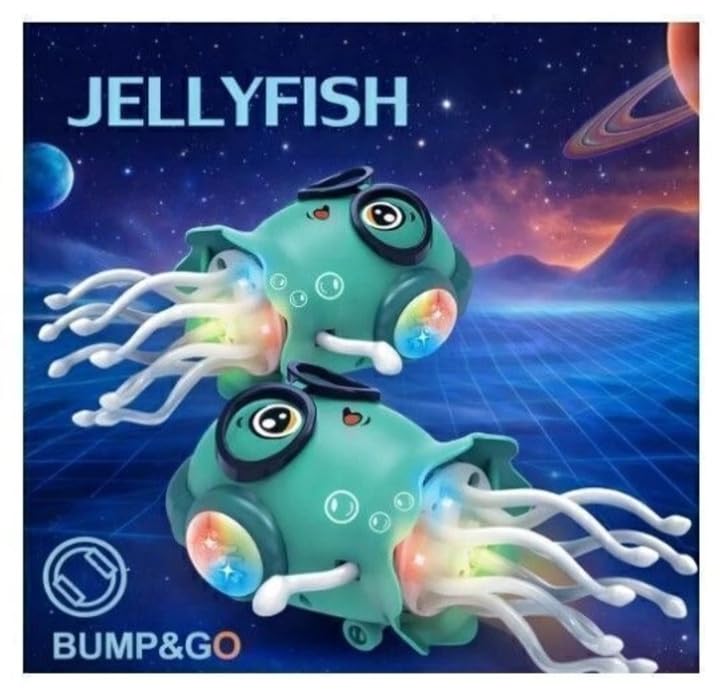 Image of Dancing Jellyfish Toy with Light Up Musical Features and 360 Degree Rotating Tentacles, for Kids Boys Girls