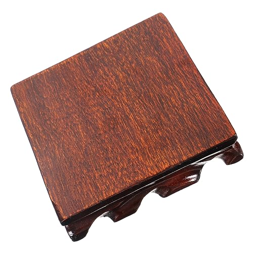 OATIPHO 木製ベース スクエア型 フィギュアや花瓶のディスプレイスタンド 卓上用 プランターライザーやティーポットスタンドとしても使用可能 手工芸品向け無垢材台座