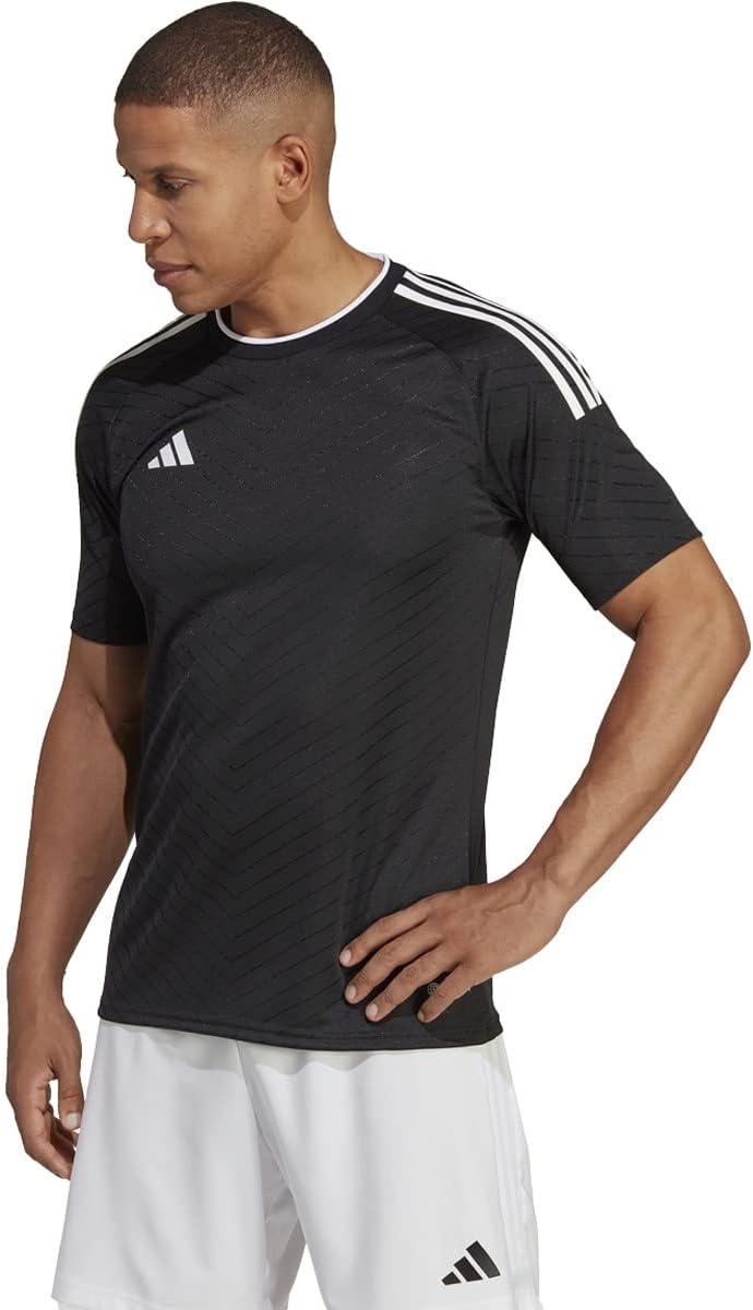 adidas Campeon 23 Soccer Jersey, Black, X-LARGE