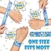 RICEDUO 60 Pcs Slap Bracelets for Kids, 30 Styles Colorful Bulk Slap Wristbands - Animals Heart Galaxy Cute Slap Bracelets for Party Favors Classroom Prizes Exchanging Gifts