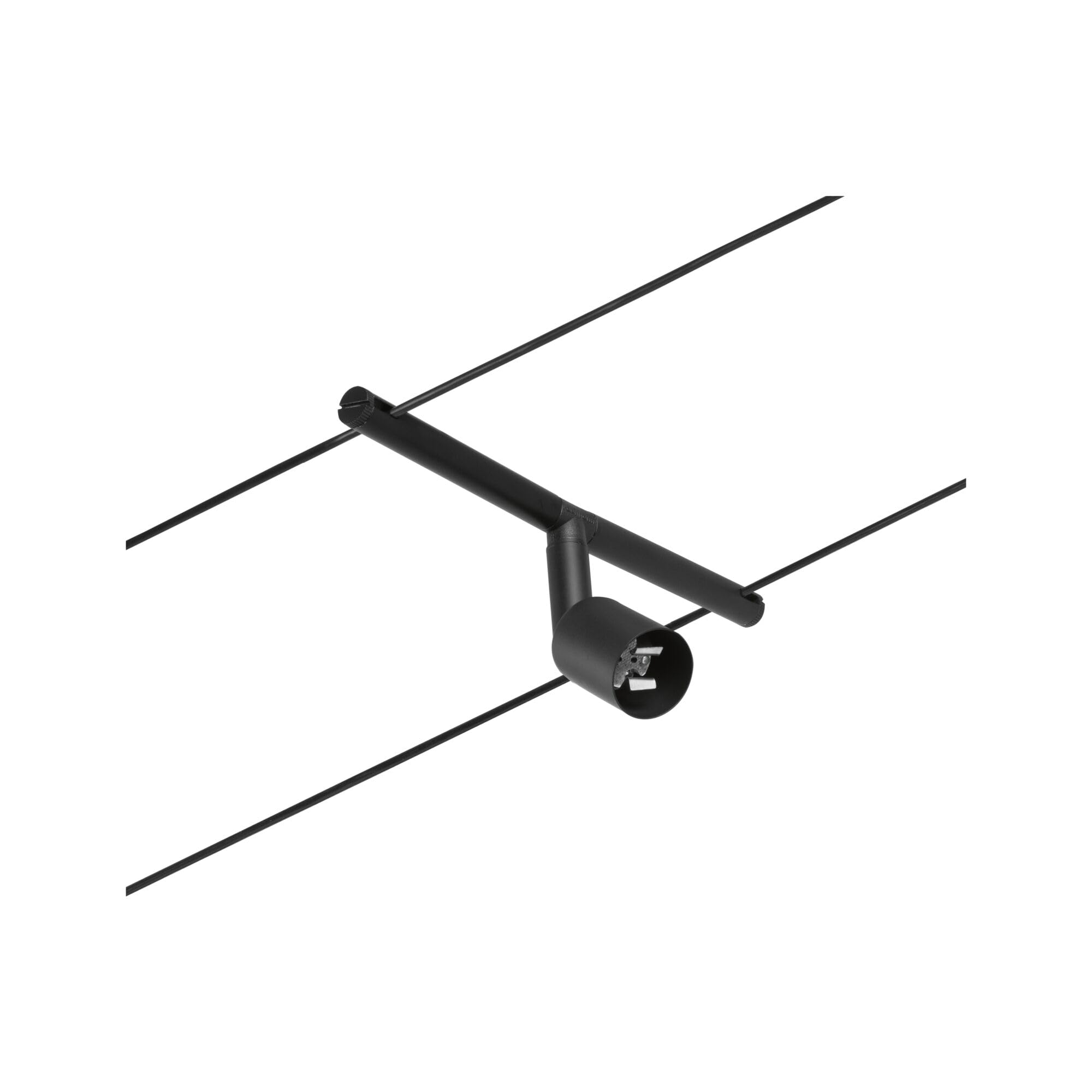Paulmann 94446 CorDuo Set Système de Câbles Salt DC 5 x 10 watts max, Éclairage Extensible Noir Mat Câble Métallique Matière Plastique GU5,3 Système de Câbles sans Ampoules