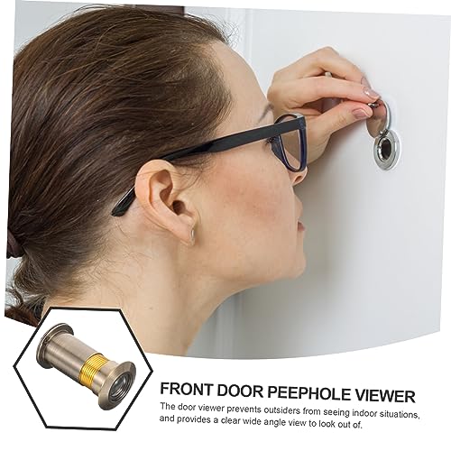 Visor para puerta con mirilla de seguridad, lente gran angular y cubierta de privacidad para hogar miniatura 3