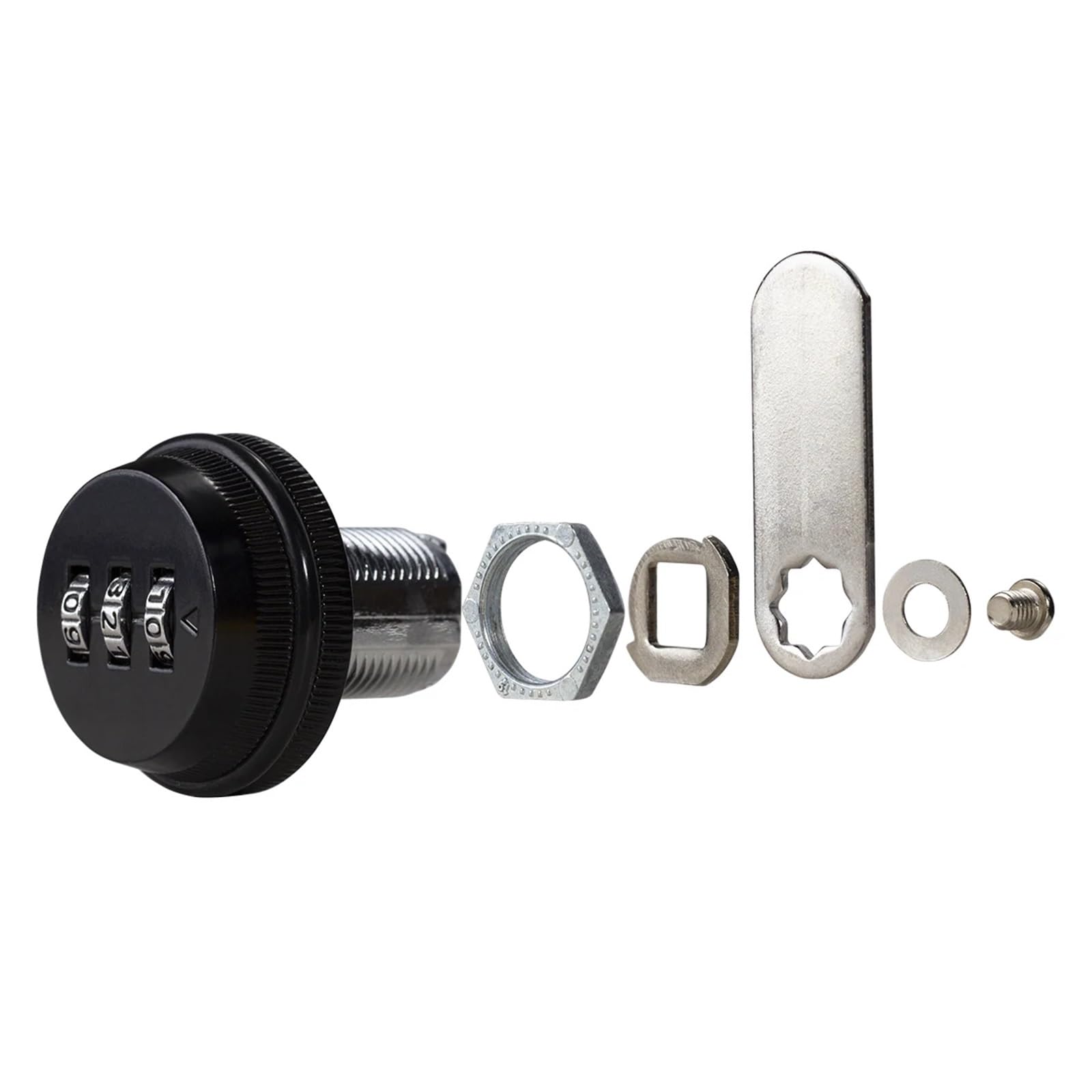 Lucchetto con codice password Serrature a camma con combinazione Cassetto dell'armadio Armadietto della cassetta della posta Protezione del codice di accesso a 3 cifre(Copper 30mm Cylinder)