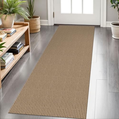 Comparison: Best Runners For Kitchen 10 KOZYFLY Boho Runners for Hallways 2x6 ft Washable Kitchen Runner Non Slip Rubber Backed Hall Runners Cotton Entryway Runner Rugs Floor Carpet for Indoor Backdoor Bedroom Kitchen, Tan/Orange/Brown