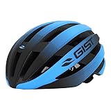  Casque Velo Adulte GIST Route REVOL Bleu-Noir Femme ET Junior Full in-Mold Taille 52-55 REGLAGE MOLETTE