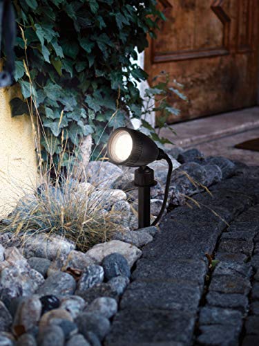 Eglo Ground Spike Spotlight Nema 1, 1 Flame Outdoor Light, Ground Spike lamp Made of Plastic, Colour: Black, Socket: GU10, IP44 - Image 4