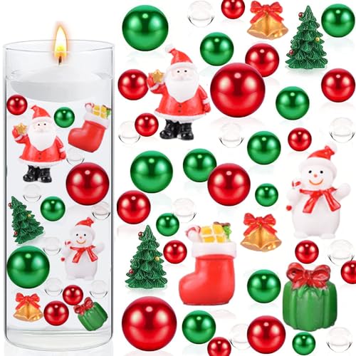 Pieces Christmas Vase Filler Decorations For Floating Candle Faux