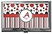 YouCustomizeIt Personalized Red & Black Dots & Stripes Business Card Case