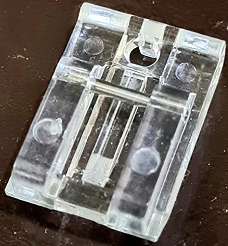 Image of ZENITH Invisible Plastic Zipper Small Pressure Foot for Automatic Electric Low Shank Sewing Machines - Steel Finish - Compatible with Usha, Janome, Brother, Singer & More