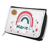 PERSONALISIERUNG: Die Geldbörse wird in aufwändiger Handarbeit liebevoll in Südbayern bedruckt. Fach für Geldscheine, 5 Visitenkartenfächer, Sichtfenster. Größe: 12 cm x 9 cm x 4 cm (B/H/T), 100% PES